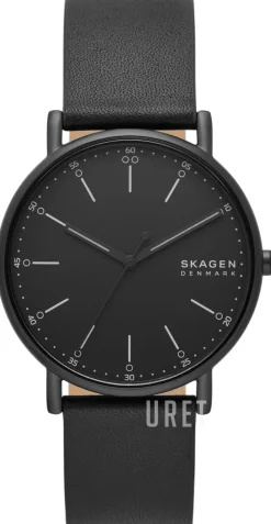 Signatur Svart/Läder Ø40 mm