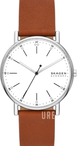 Signatur Vit/Läder Ø40 mm