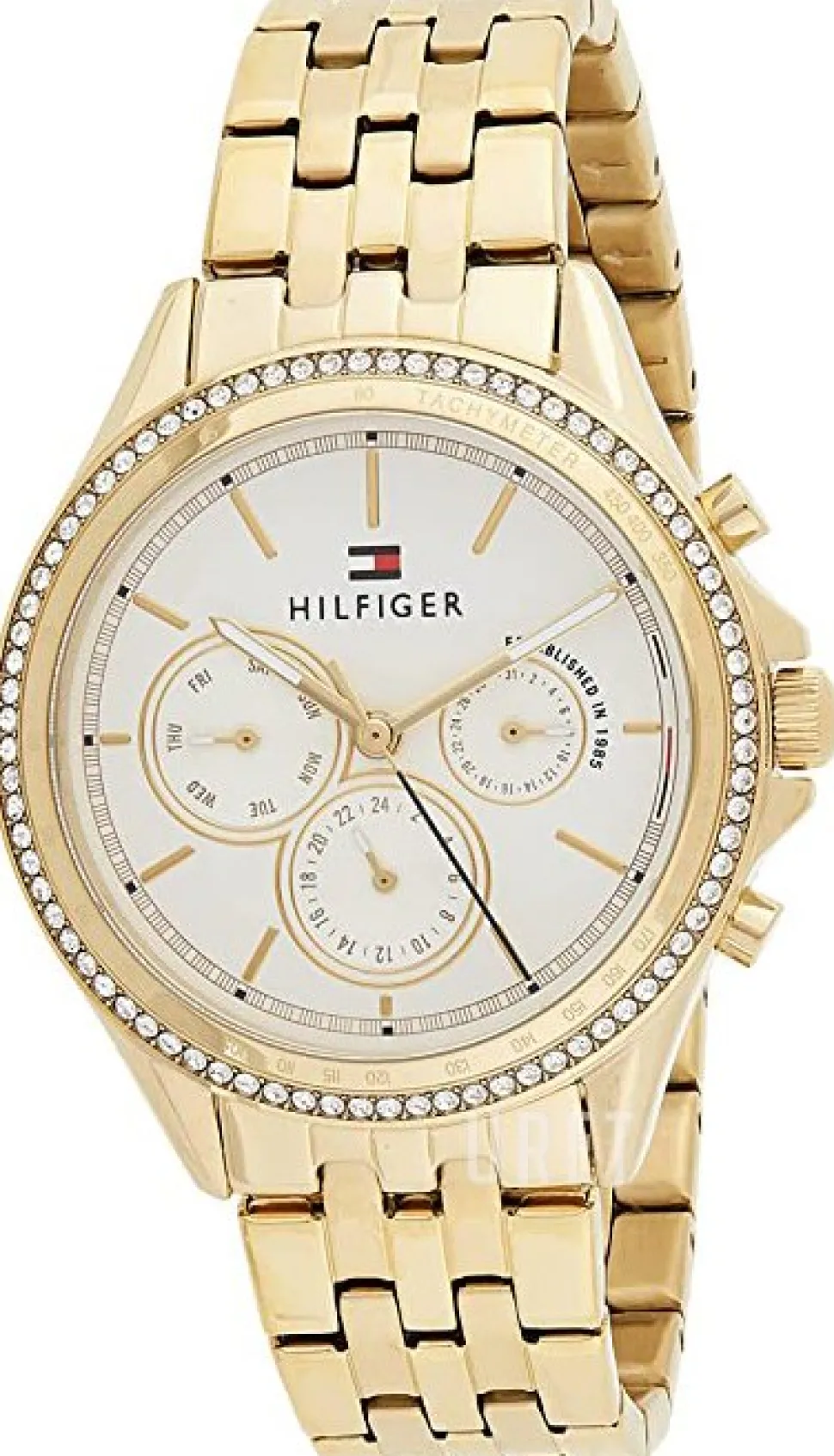 Silverfärgad/Gulguldtonat stål Ø38 mm