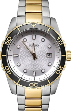 Silverfärgad/Gulguldtonat stål Ø43 mm