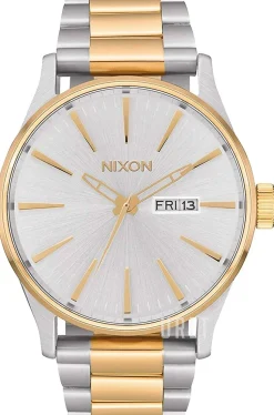 Silverfärgad/Gulguldtonat stål Ø42 mm