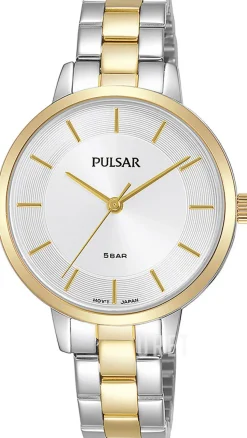 Silverfärgad/Gulguldtonat stål Ø32 mm