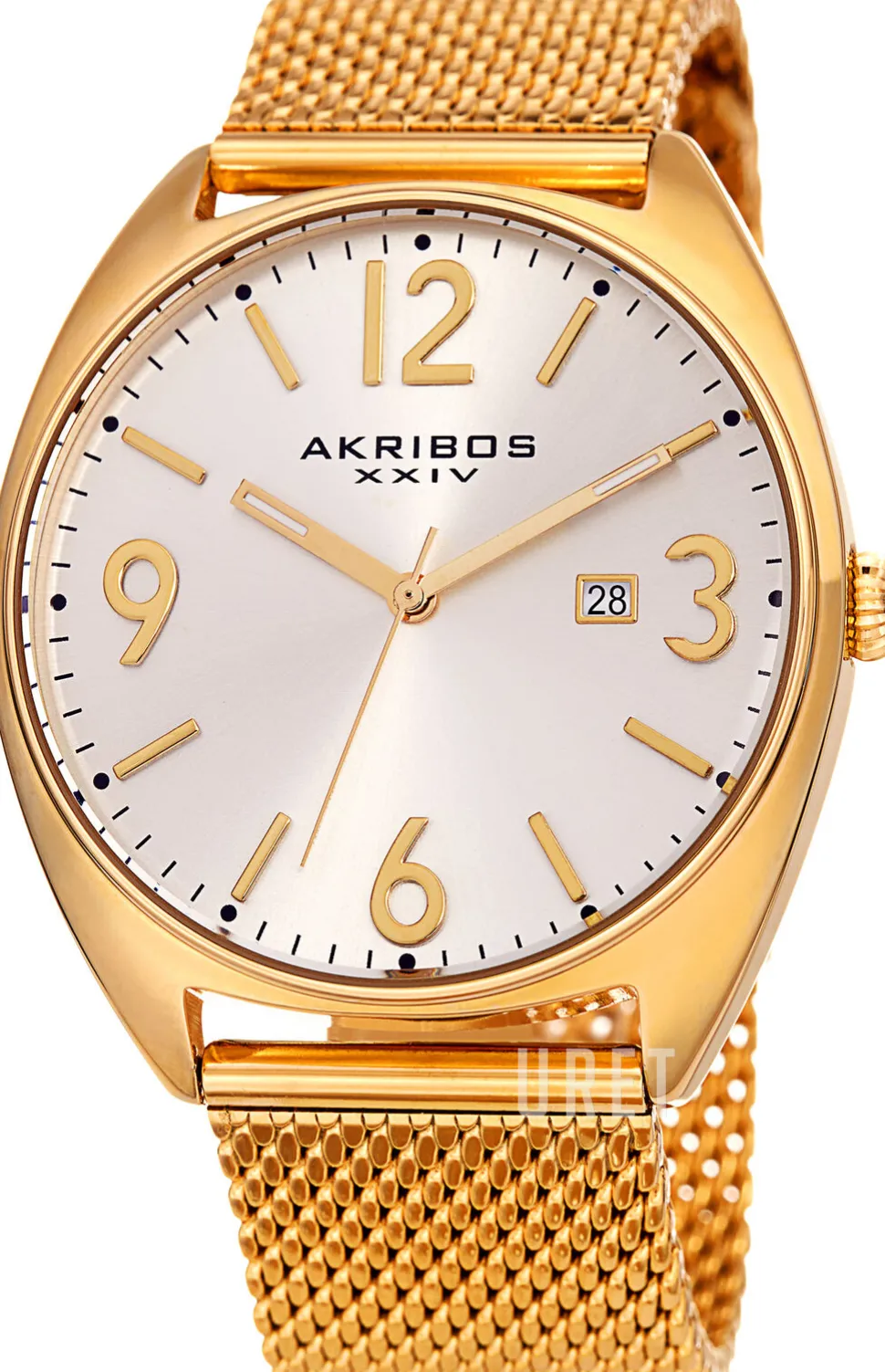 Silverfärgad/Gulguldtonat stål Ø42 mm