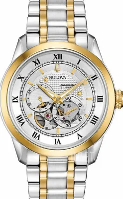 Silverfärgad/Gulguldtonat stål Ø42 mm