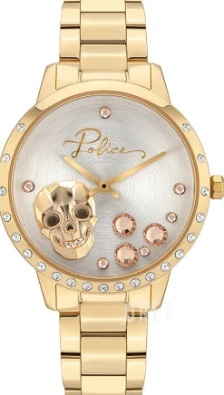 Silverfärgad/Gulguldtonat stål Ø36 mm