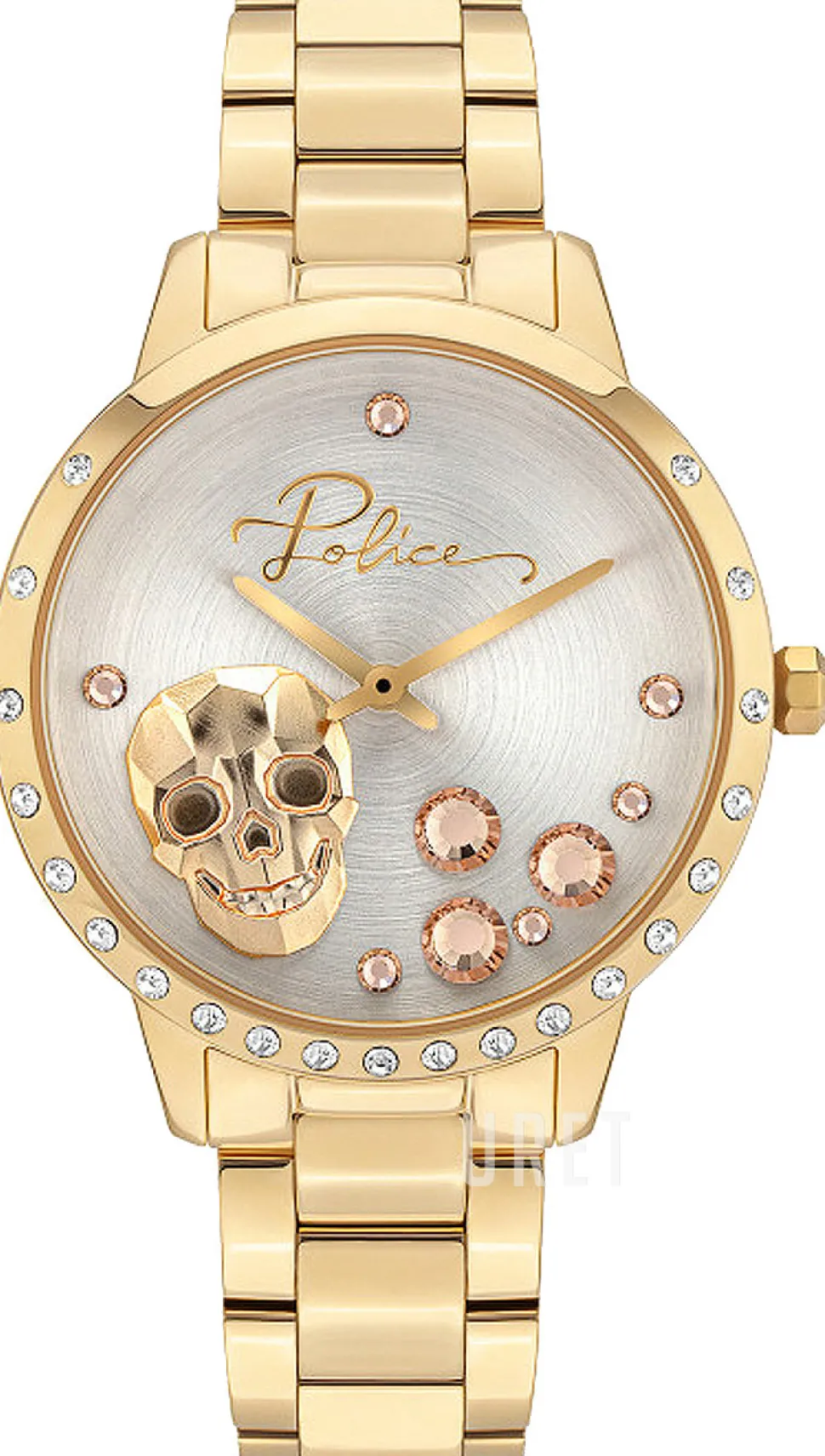 Silverfärgad/Gulguldtonat stål Ø36 mm