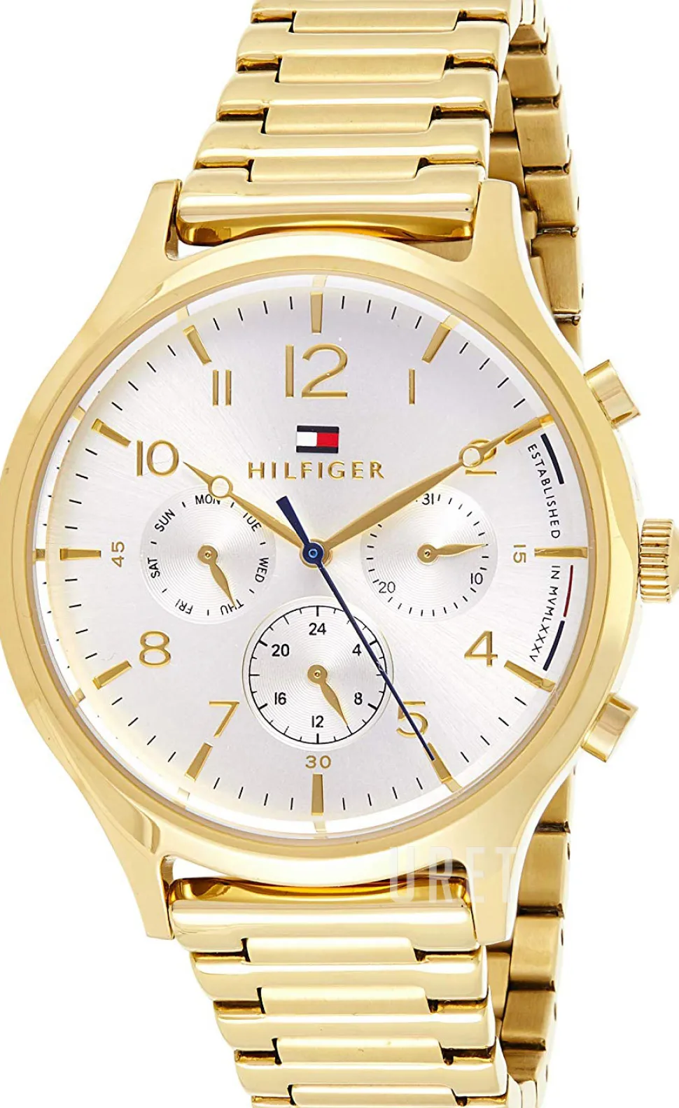 Silverfärgad/Gulguldtonat stål Ø38 mm