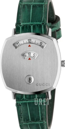 Silverfärgad/Läder