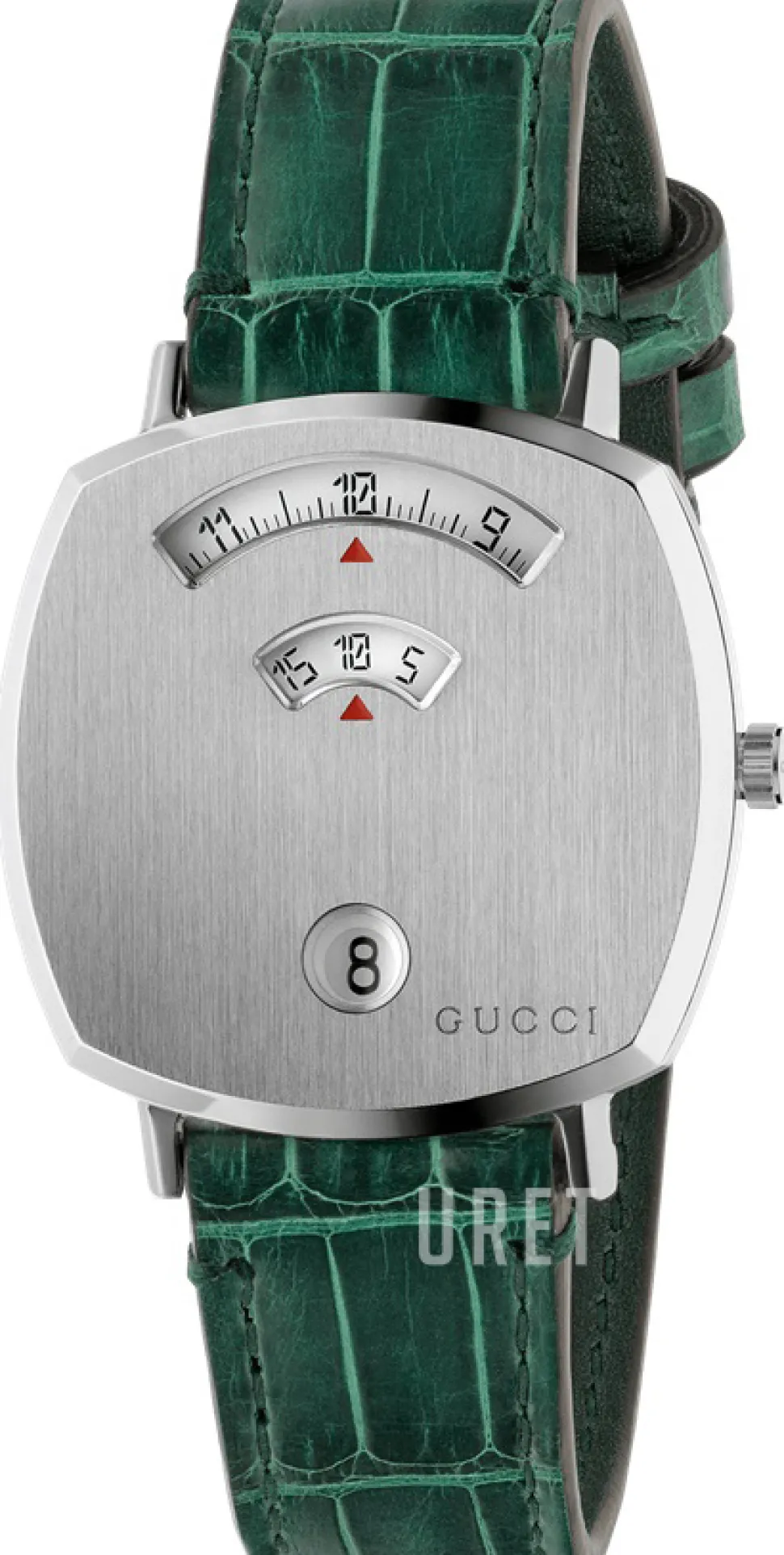 Silverfärgad/Läder