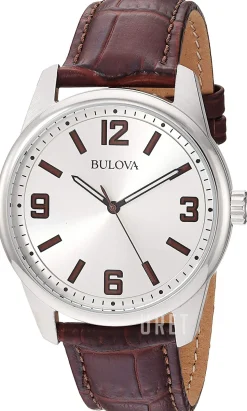 Silverfärgad/Läder Ø40 mm