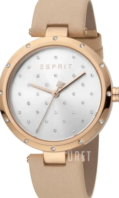 Silverfärgad/Läder Ø38 mm