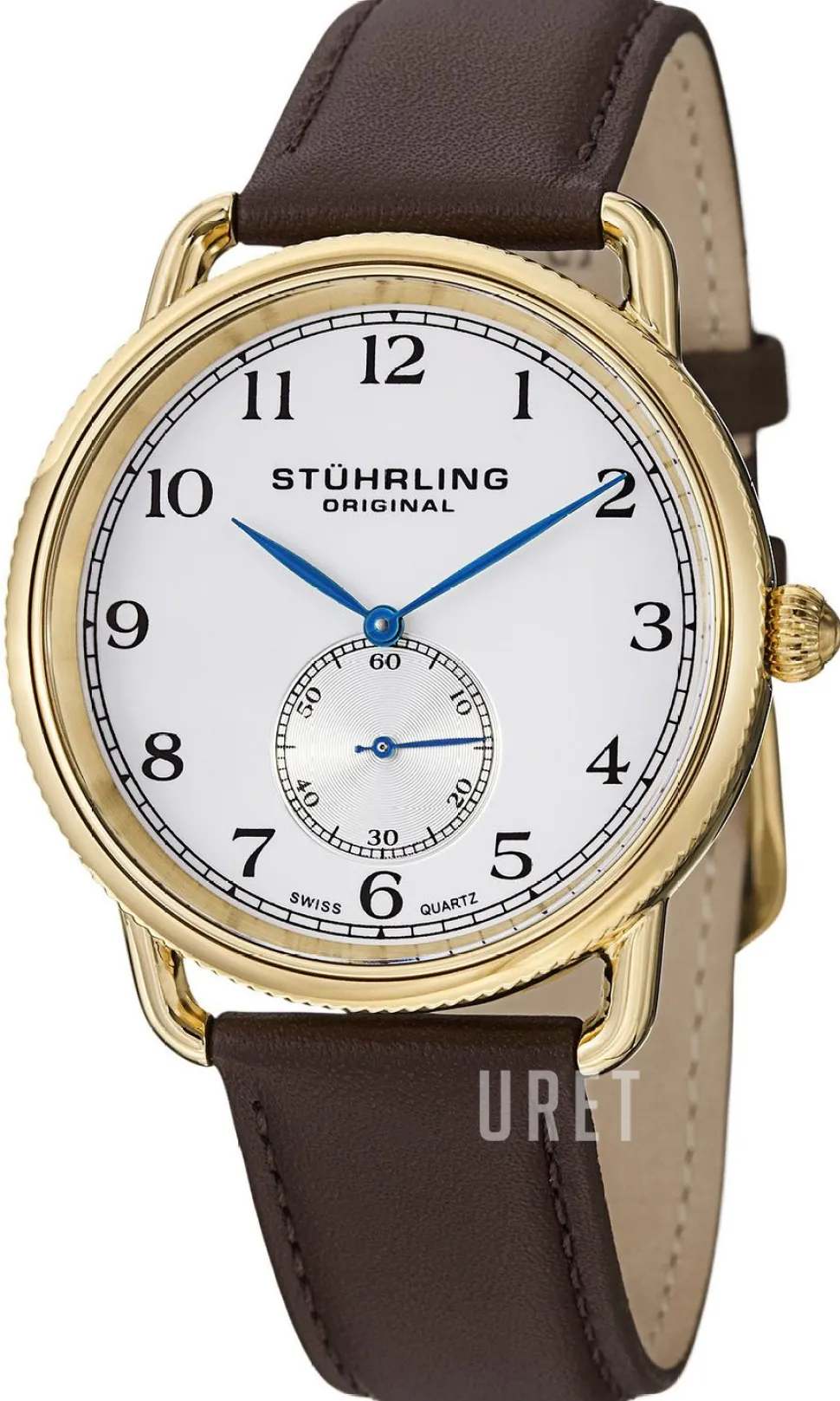 Silverfärgad/Läder Ø41 mm