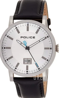 Silverfärgad/Läder Ø42 mm