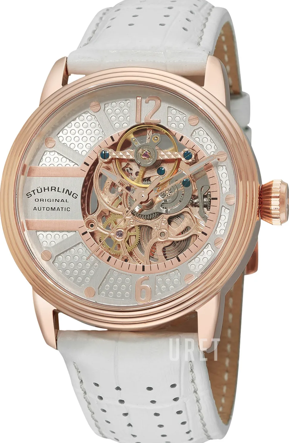 Silverfärgad/Läder Ø44 mm