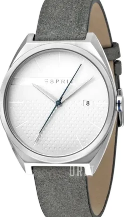 Silverfärgad/Läder Ø40 mm