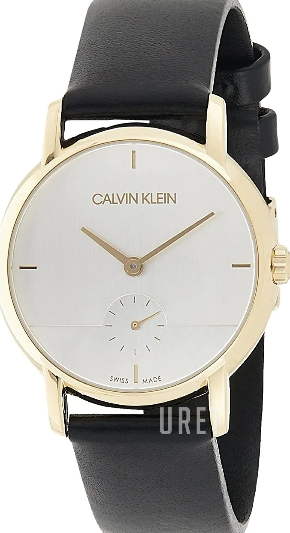 Silverfärgad/Läder Ø32 mm