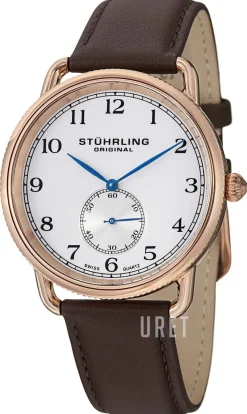 Silverfärgad/Läder Ø41 mm