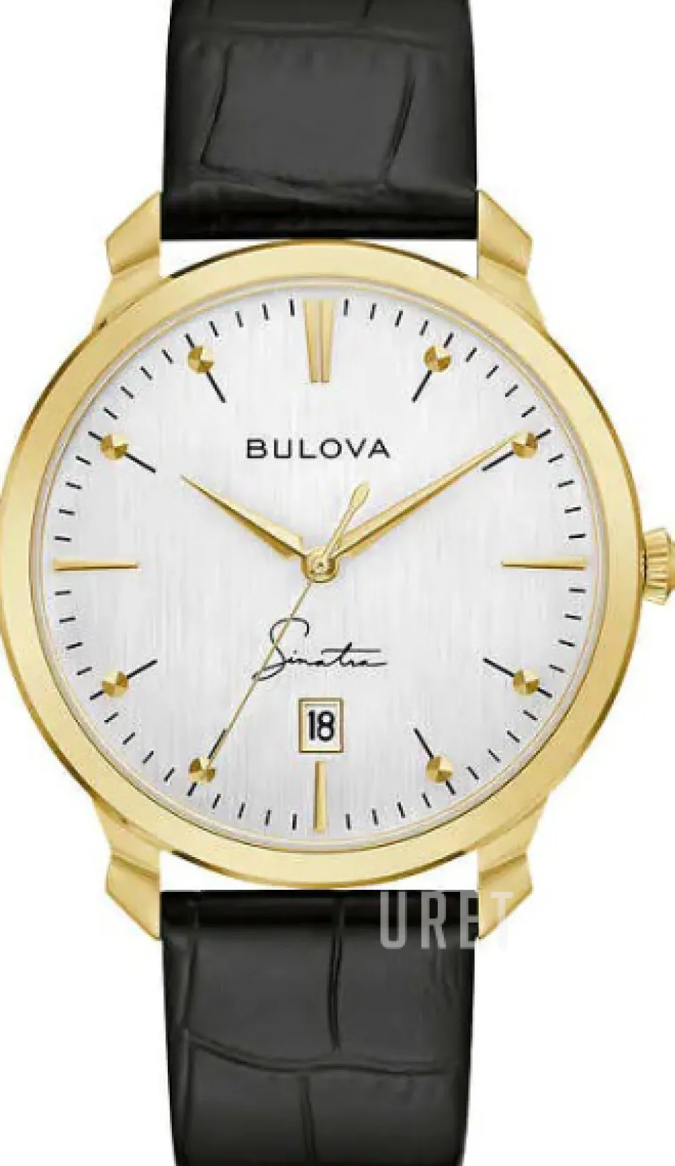 Sinatra Silverfärgad/Läder Ø41 mm