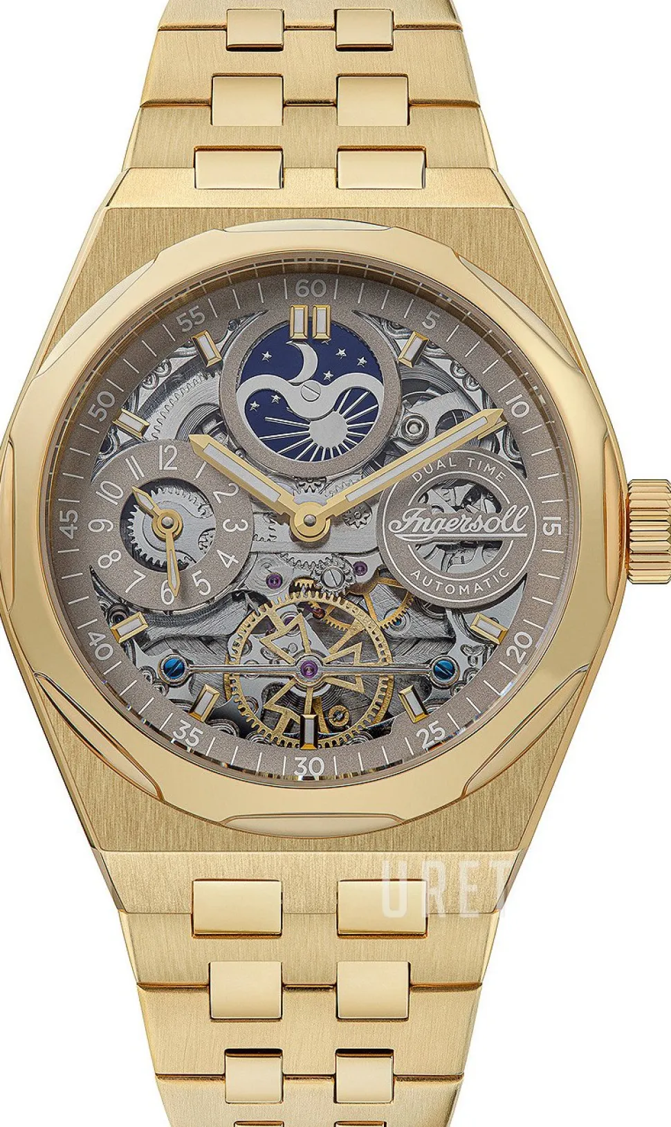 Skelettskuren/Gulguldtonat stål Ø43 mm