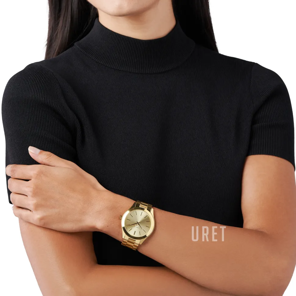 Slim Runway Guldtonad/Gulguldtonat stål Ø42 mm