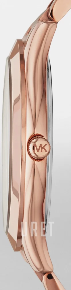 Slim Runway Roséguldstonad/Roséguldstonat stål Ø42 mm