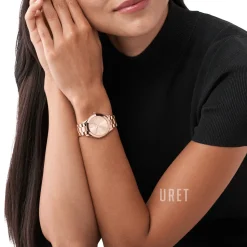 Slim Runway Roséguldstonad/Roséguldstonat stål Ø33 mm