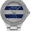 SoHo Blå/Stål Ø39 mm