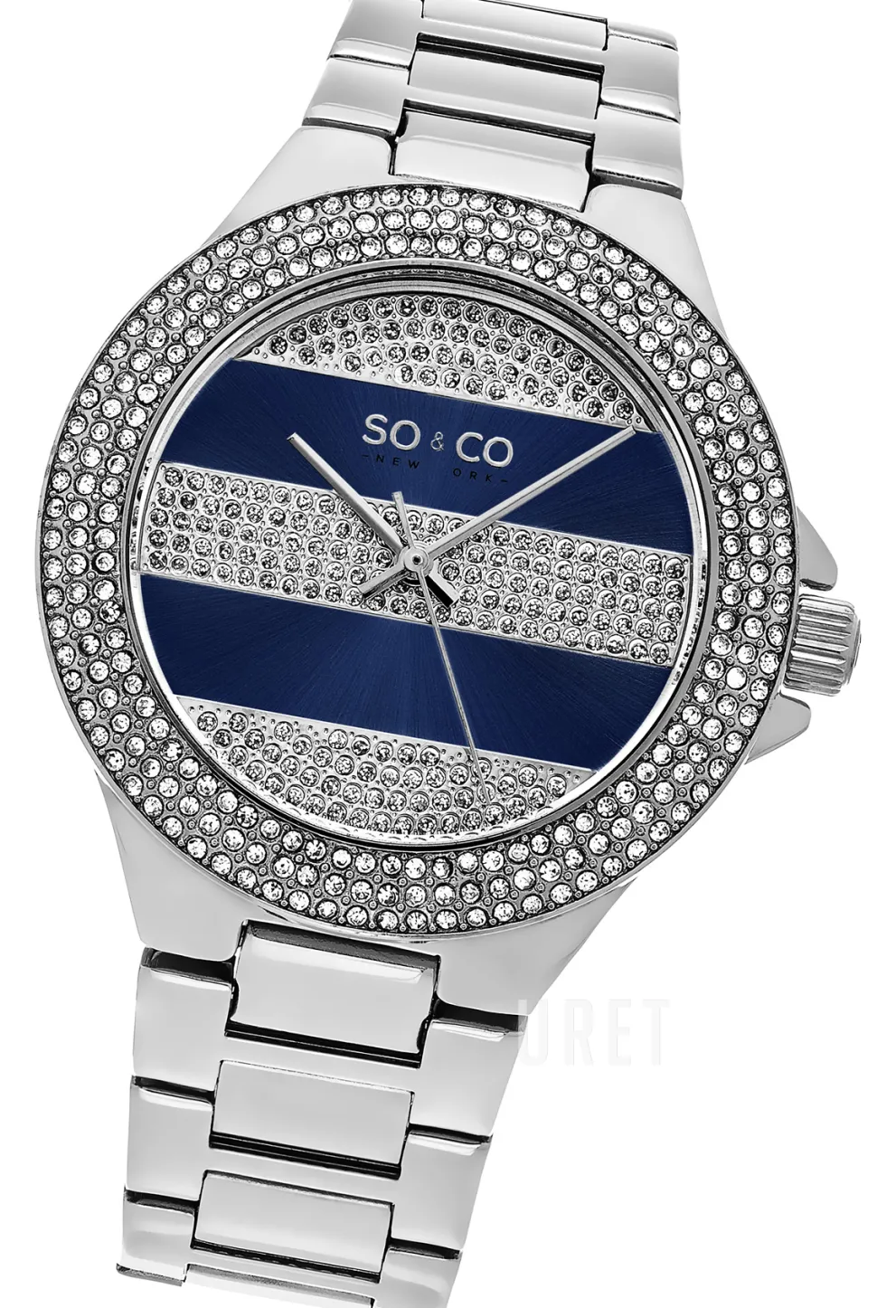 SoHo Blå/Stål Ø39 mm