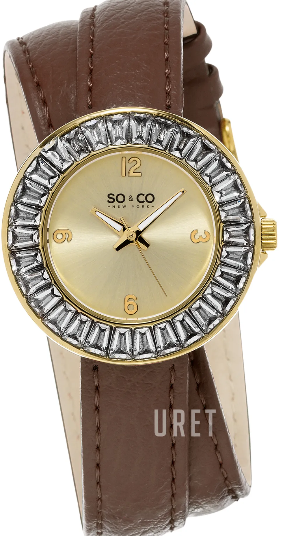 SoHo Champagnefärgad/Läder Ø34 mm