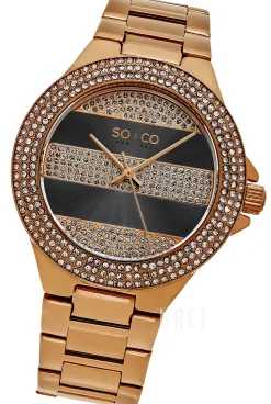 SoHo Grå/Roséguldstonat stål Ø39 mm