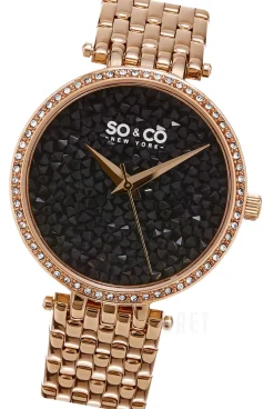 SoHo Kristallinfattad/Roséguldstonat stål Ø38 mm