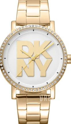 Soho Logo Silverfärgad/Guldtonat stål Ø36 mm