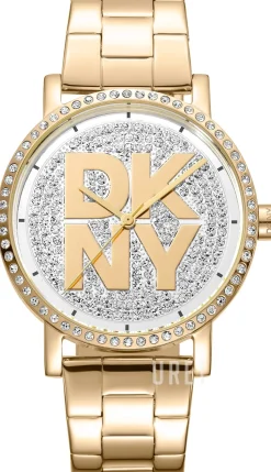 Soho Logo Silverfärgad/Guldtonat stål Ø36 mm