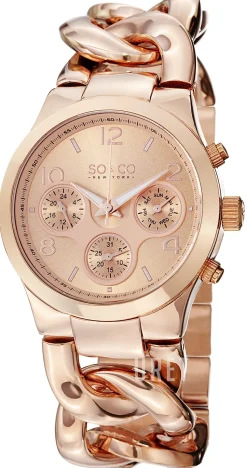 SoHo Roséguldstonad/Roséguldstonat stål Ø38 mm