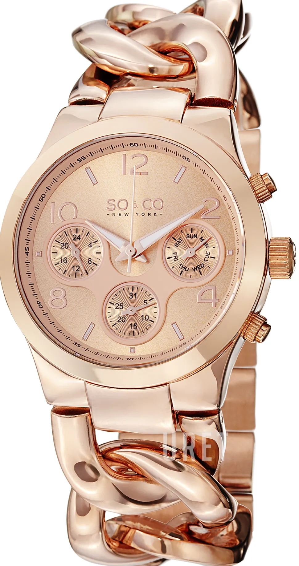 SoHo Roséguldstonad/Roséguldstonat stål Ø38 mm