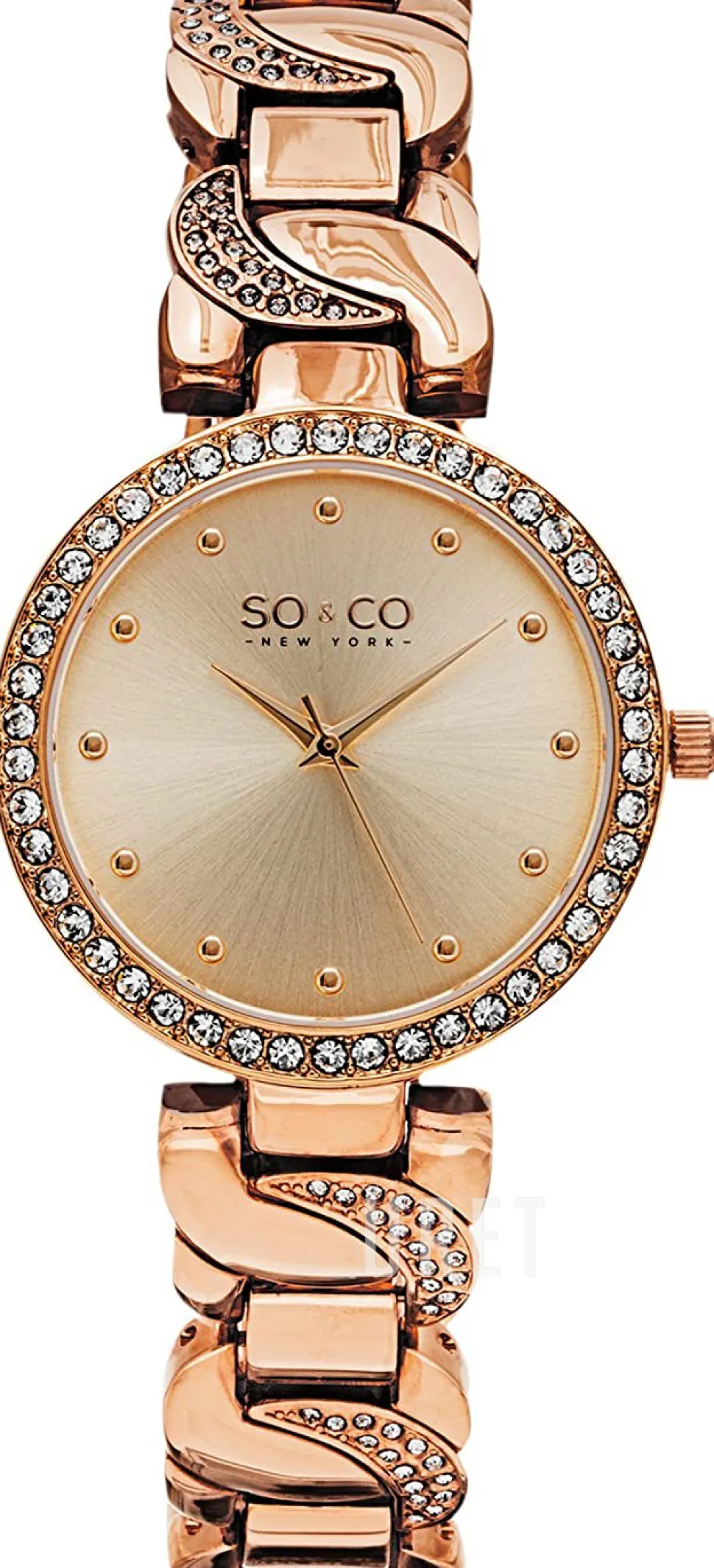 SoHo Roséguldstonad/Roséguldstonat stål Ø36 mm