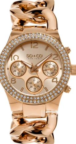 SoHo Roséguldstonad/Roséguldstonat stål Ø38 mm