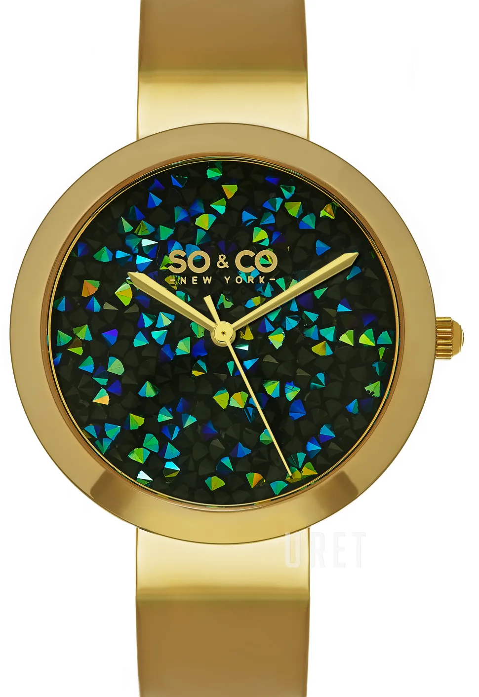 SoHo Svart/Gulguldtonat stål Ø38 mm