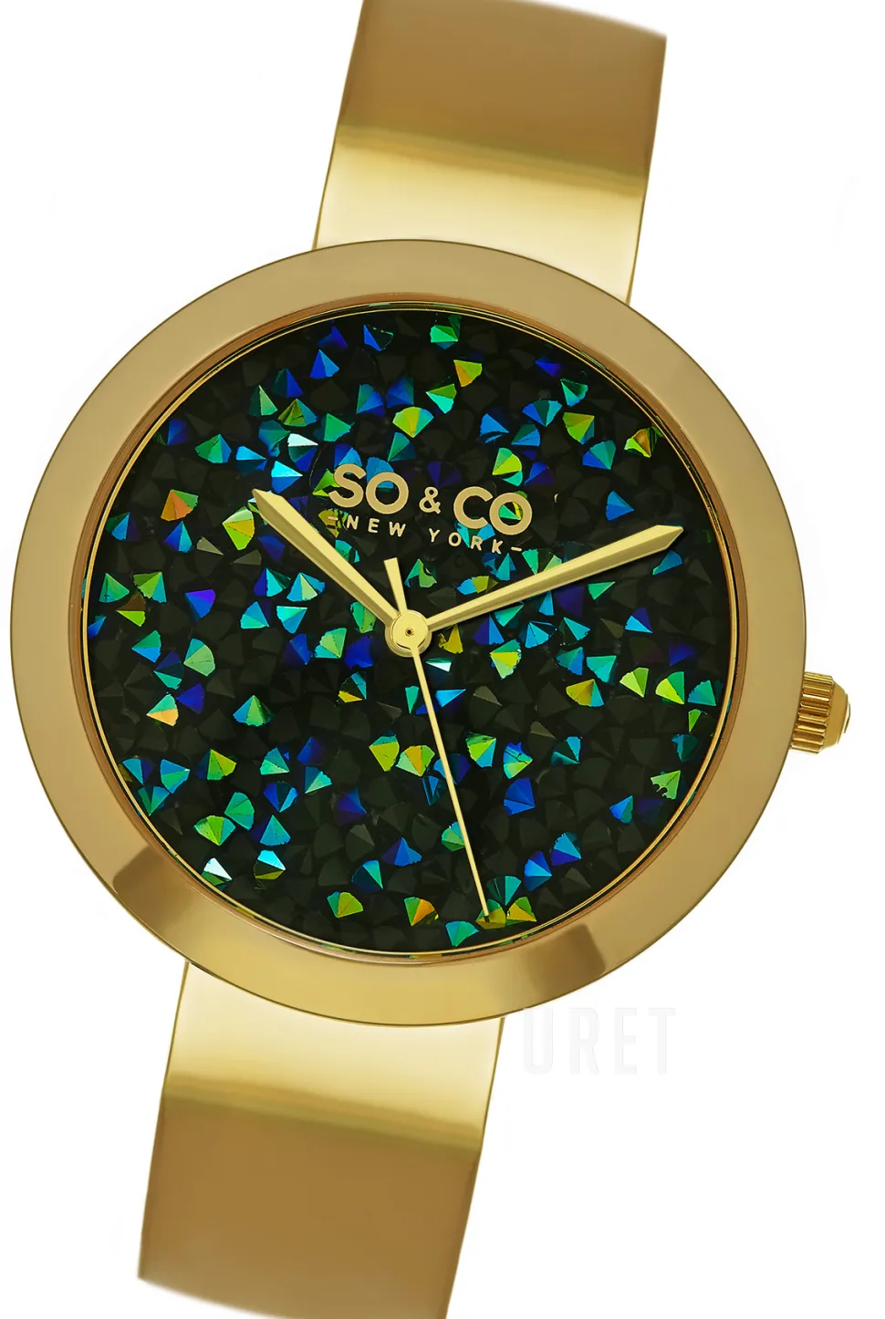 SoHo Svart/Gulguldtonat stål Ø38 mm