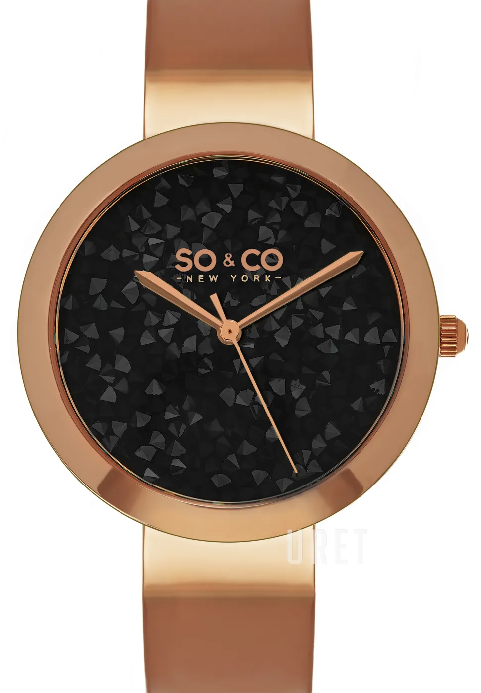 SoHo Svart/Roséguldstonat stål Ø38 mm