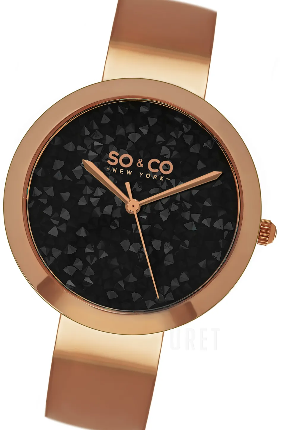 SoHo Svart/Roséguldstonat stål Ø38 mm