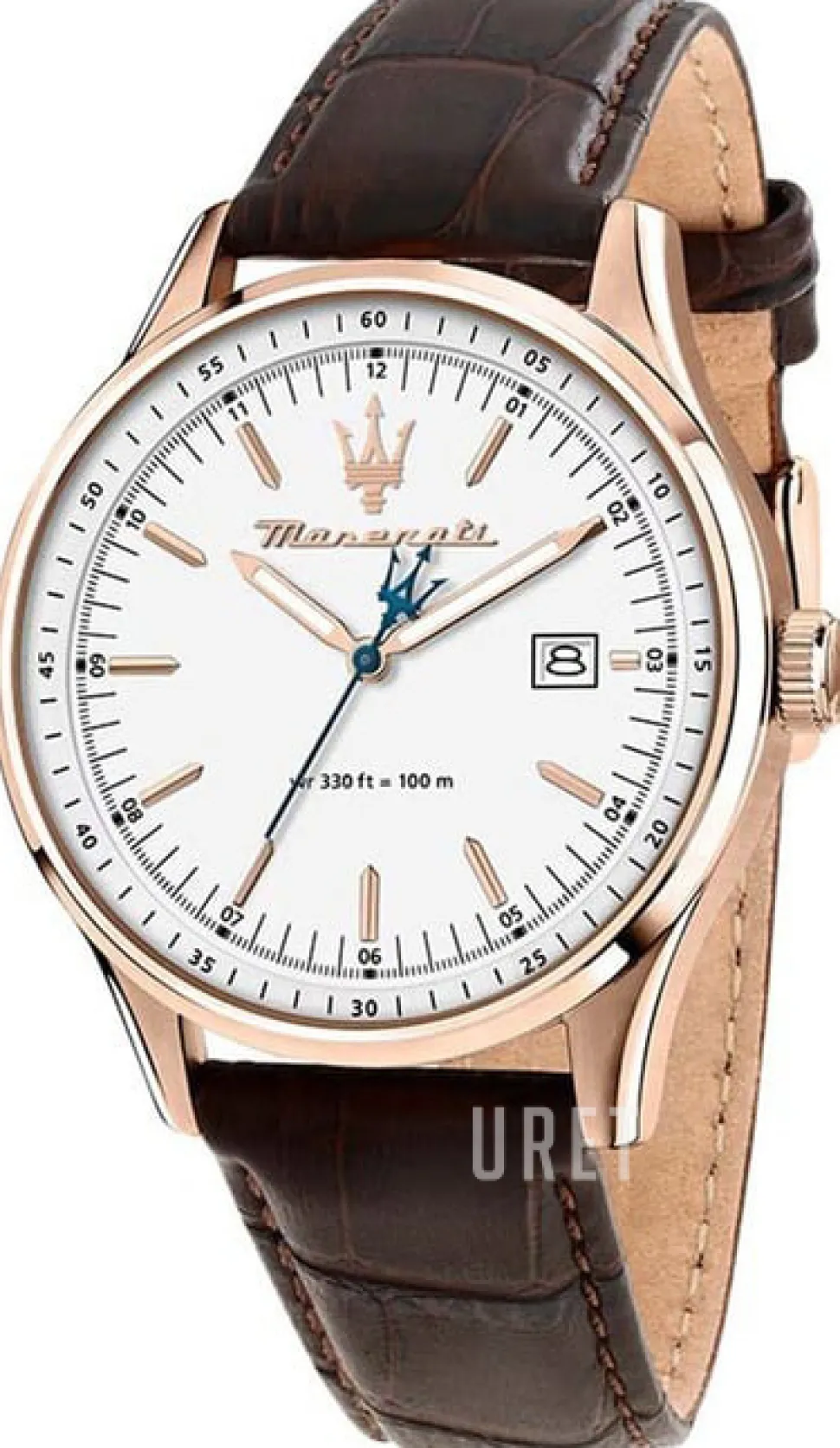 Sorpasso Vit/Läder Ø42 mm