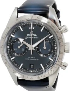 Speedmaster 57 Blå/Läder Ø40.5 mm