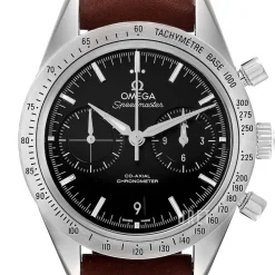 Speedmaster 57 Co-Axial Chronograph 41.5mm Svart/Läder Ø41.5 mm