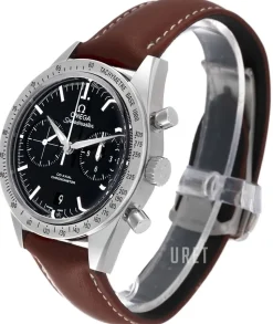 Speedmaster 57 Co-Axial Chronograph 41.5mm Svart/Läder Ø41.5 mm