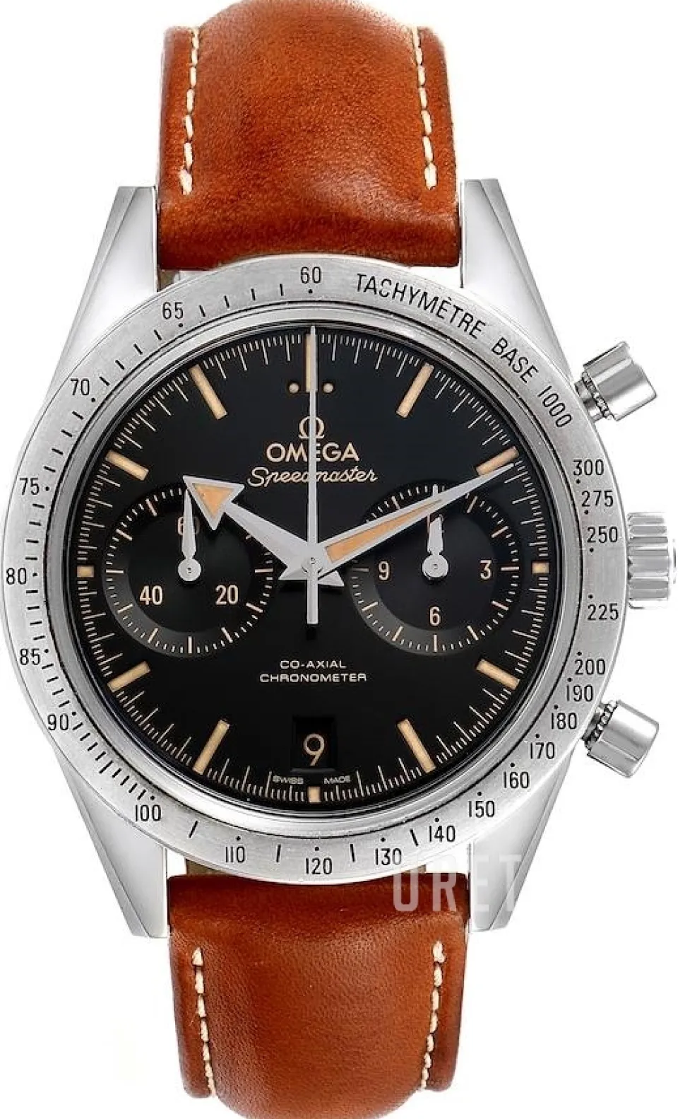 Speedmaster 57 Co-Axial Chronograph 41.5mm Svart/Läder Ø41.5 mm