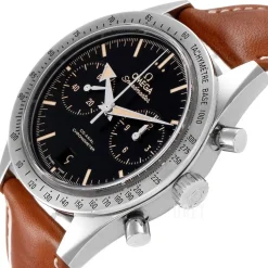 Speedmaster 57 Co-Axial Chronograph 41.5mm Svart/Läder Ø41.5 mm