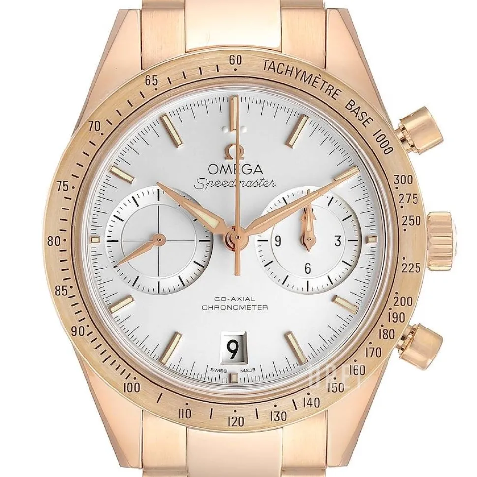Speedmaster 57 Co-Axial Chronograph 41.5mm Silverfärgad/Roséguldstonat stål Ø41.5 mm