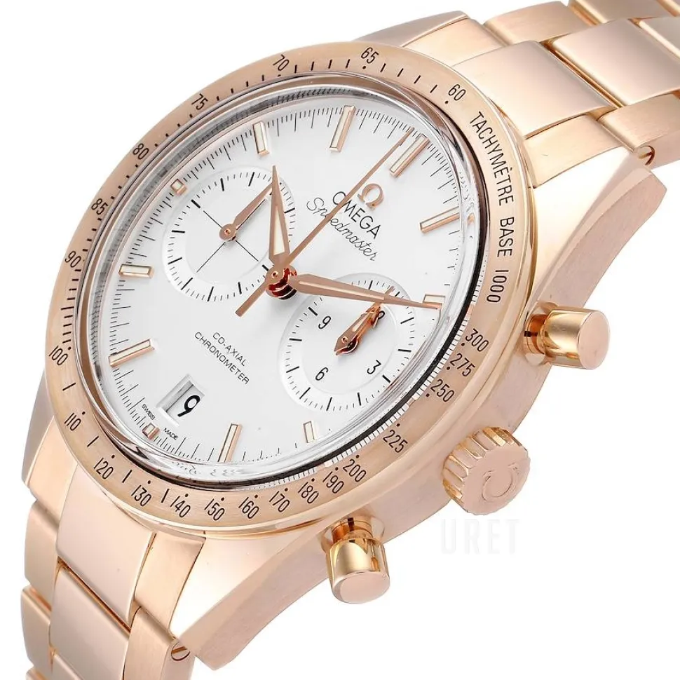 Speedmaster 57 Co-Axial Chronograph 41.5mm Silverfärgad/Roséguldstonat stål Ø41.5 mm