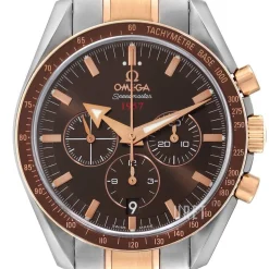 Speedmaster Broad Arrow Brun/18 karat roséguld Ø42 mm